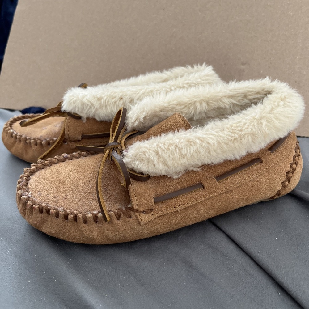 Minnetonka Women's Cally Slippers Style 4011, Cinnamon Size 5‎